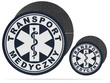 TRANSPORT MEDYCZNY zestaw emblematów odblaskowych