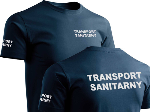TRANSPORT SANITARNY koszulka z nadrukiem