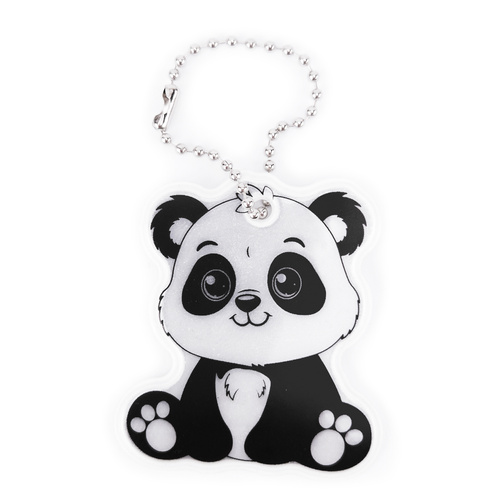 Zawieszka odblaskowa na łańcuszku - PANDA