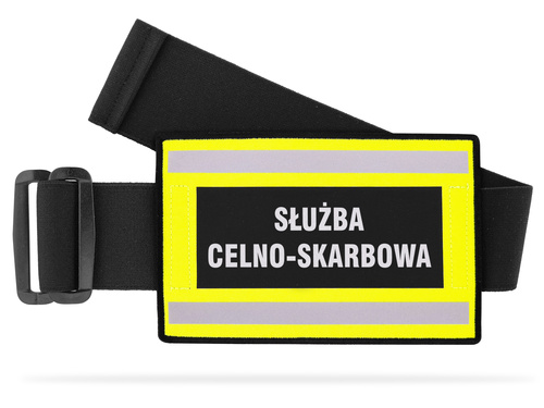 Odblaskowa opaska szybkiego rozpoznania nadruk SŁUŻBA CELNO-SKARBOWA