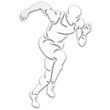 SPRINTER odblaskowa naklejka - srebrna