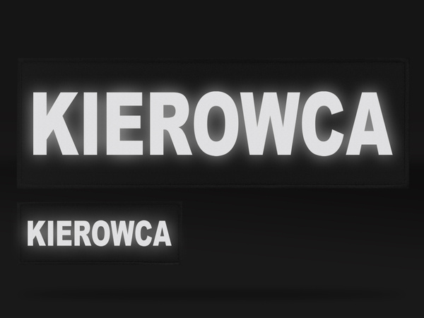 KIEROWCA zestaw naszywek odblaskowych