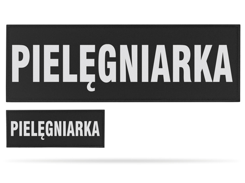 PIELĘGNIARKA zestaw naszywek odblaskowych