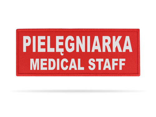 PIELĘGNIARKA MEDICAL STAFF naszywka odblaskowa