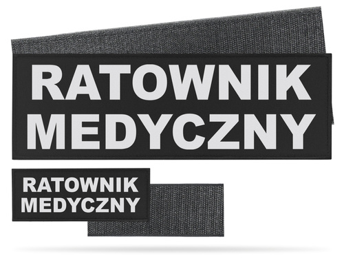 RATOWNIK MEDYCZNY zestaw naszywek odblaskowych