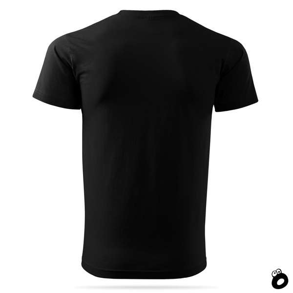 Męska koszulka bawełniana T-shirt - czarna