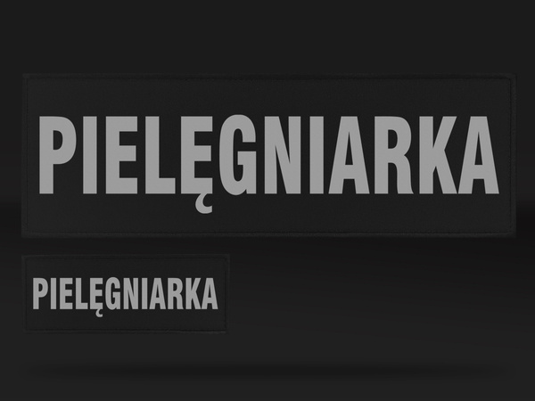 PIELĘGNIARKA zestaw naszywek odblaskowych