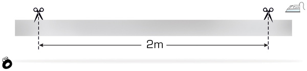 Odblaskowa taśma do wprasowania srebrna 2,5 cm - 2 mb.