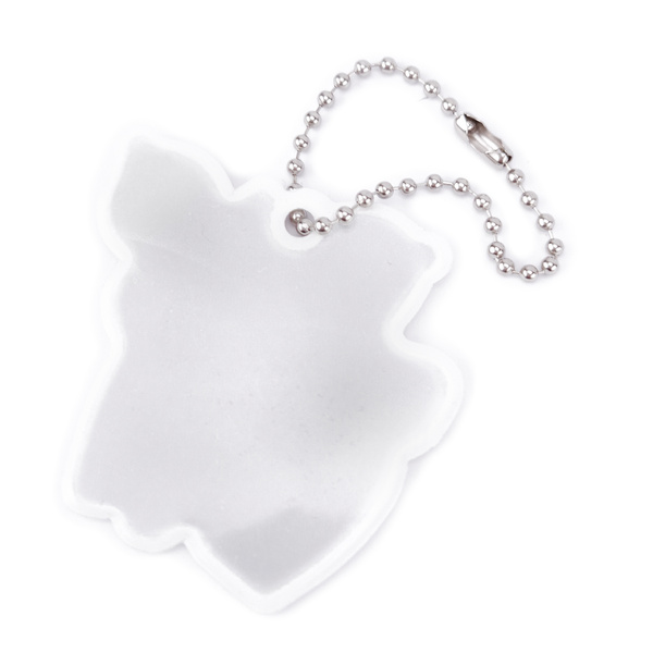 Zawieszka odblaskowa na łańcuszku - ŚWINKA