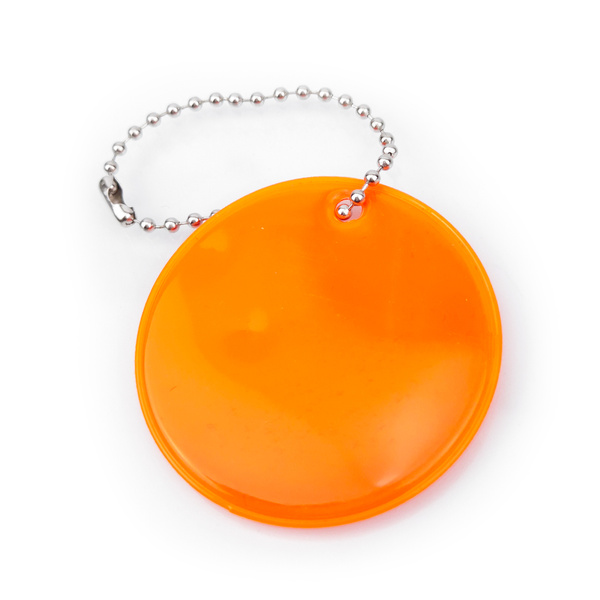 Zawieszka odblaskowa na łańcuszku - KÓŁKO POMARAŃCZOWE
