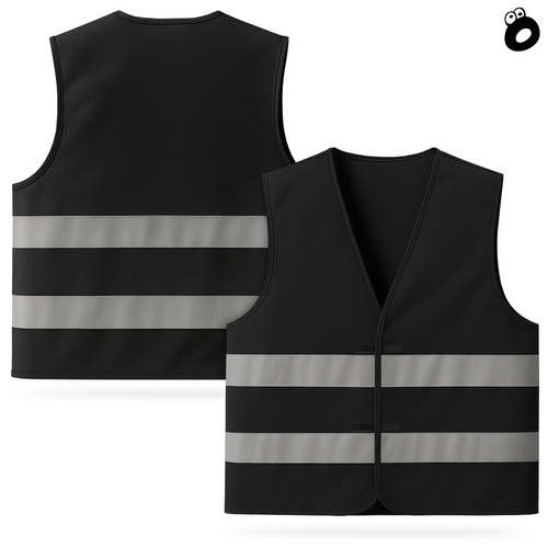 Kamizelka odblaskowa siatka czarna