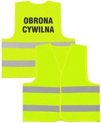 OBRONA CYWILNA kamizelka odblaskowa