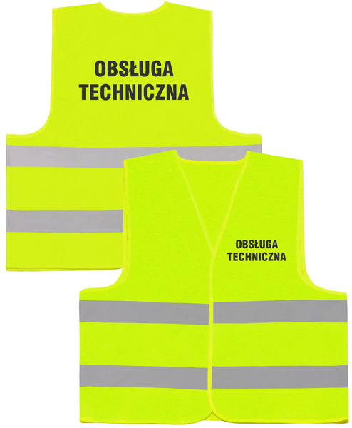 OBSŁUGA TECHNICZNA kamizelka odblaskowa