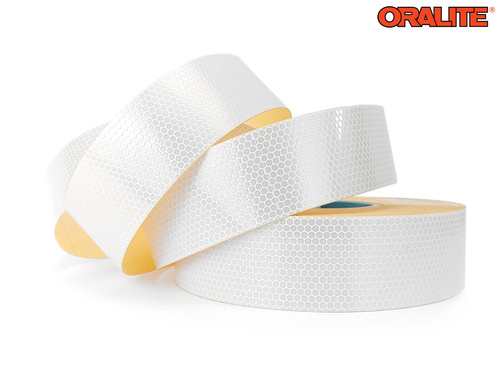 Odblaskowa taśma samoprzylepna ORALITE 5 cm / 1 metr - biała