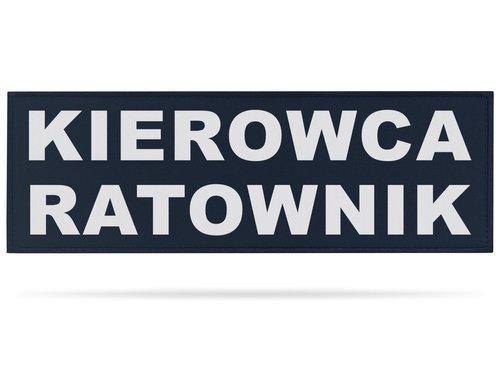 KIEROWCA RATOWNIK naszywka odblaskowa