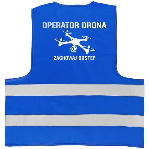 Kamizelka odblaskowa nadruk OPERATOR DRONA wz. 4