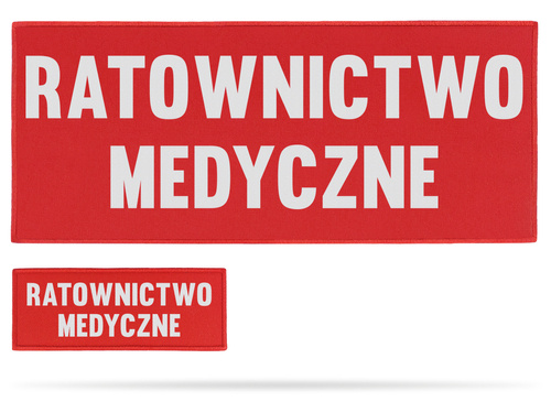 RATOWNICTWO MEDYCZNE zestaw naszywek odblaskowych