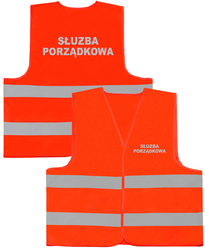 SŁUŻBA PORZĄDKOWA kamizelka odblaskowa