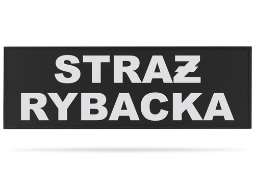 STRAŻ RYBACKA naszywka odblaskowa