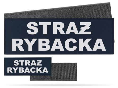 STRAŻ RYBACKA zestaw emblematów odblaskowych