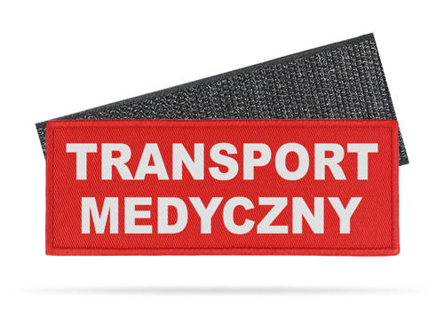 TRANSPORT MEDYCZNY naszywka odblaskowa