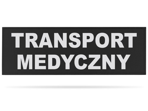 TRANSPORT MEDYCZNY naszywka odblaskowa