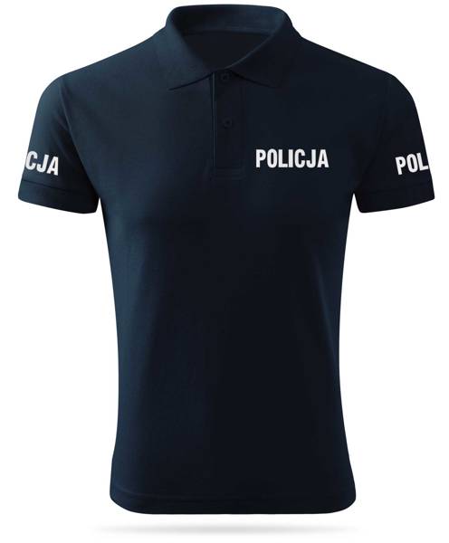 Bawełniana koszulka polo POLICJA