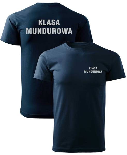 Koszulka T-shirt wzór odblaskowy KLASA MUNDUROWA