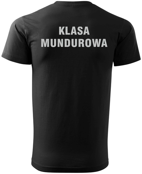 Koszulka T-shirt wzór odblaskowy KLASA MUNDUROWA