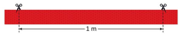 Odblaskowa taśma samoprzylepna 5cm - czerwona