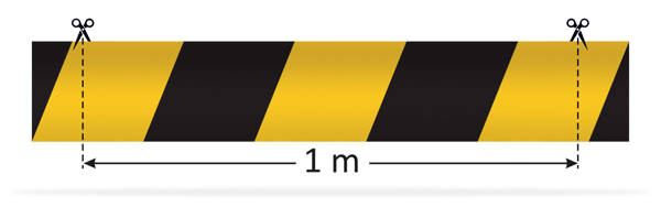 Odblaskowa taśma samoprzylepna żółto-czarna 10 cm