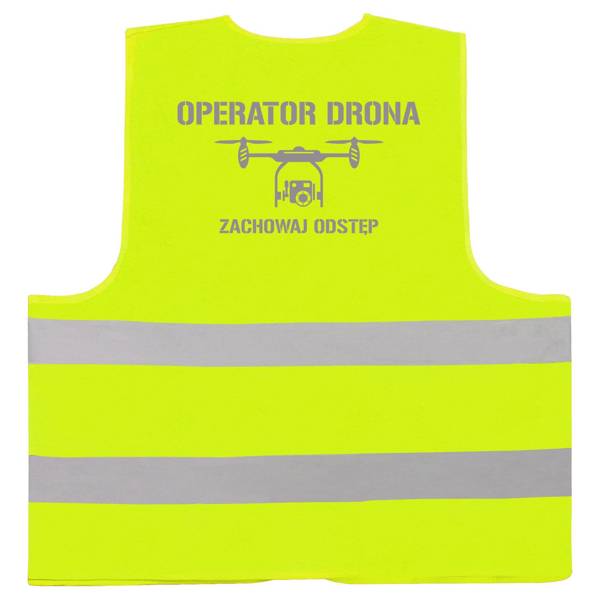 Operator drona 1 kamizelka odblaskowa żółta neonowa