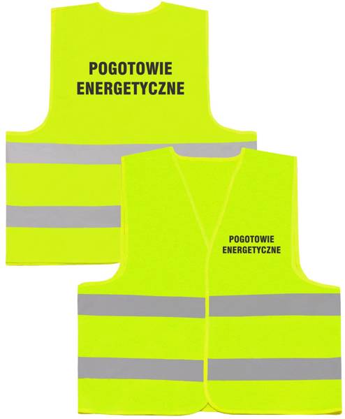 POGOTOWIE ENERGETYCZNE kamizelka odblaskowa