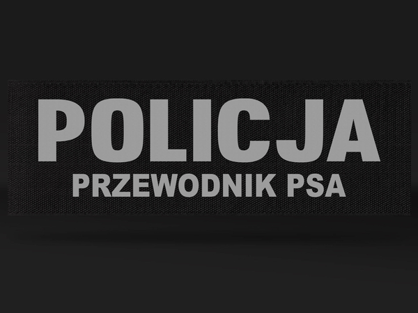 POLICJA PRZEWODNIK PSA emblemat odblaskowy