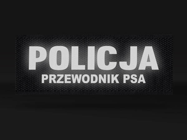 POLICJA PRZEWODNIK PSA emblemat odblaskowy