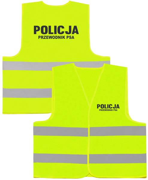 POLICJA PRZEWODNIK PSA kamizelka odblaskowa