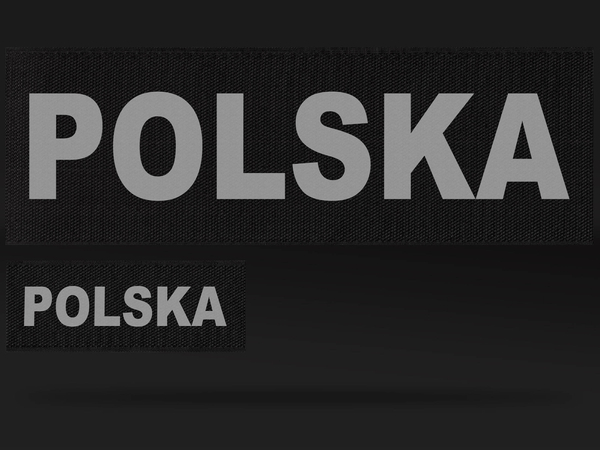 POLSKA zestaw emblematów odblaskowych