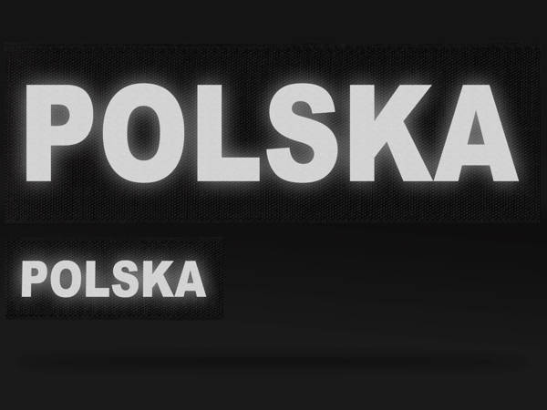 POLSKA zestaw emblematów odblaskowych