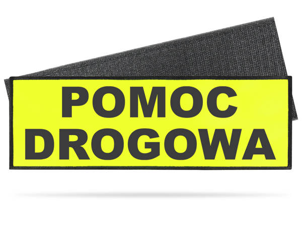 POMOC DROGOWA naszywka odblaskowa