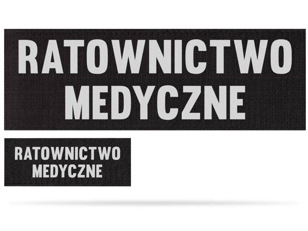 RATOWNICTWO MEDYCZNE zestaw emblematów odblaskowych