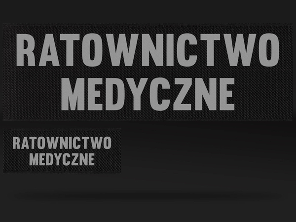 RATOWNICTWO MEDYCZNE zestaw emblematów odblaskowych