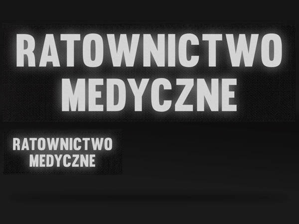 RATOWNICTWO MEDYCZNE zestaw emblematów odblaskowych