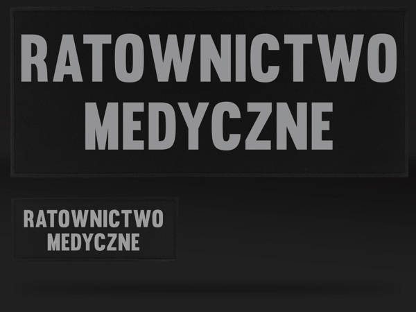 RATOWNICTWO MEDYCZNE zestaw naszywek odblaskowych