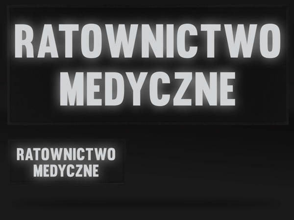 RATOWNICTWO MEDYCZNE zestaw naszywek odblaskowych