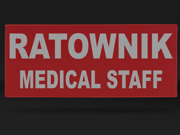 RATOWNIK MEDICAL STAFF naszywka odblaskowa