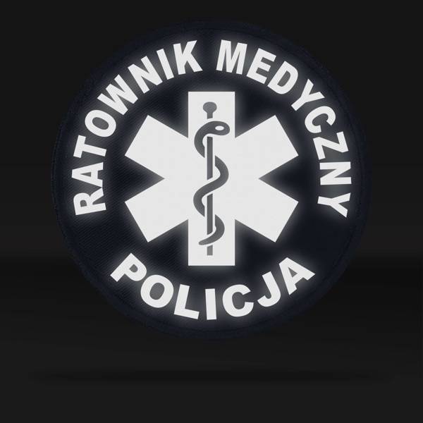 RATOWNIK MEDYCZNY POLICJA emblemat odblaskowy 