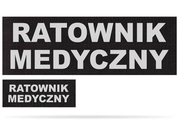 RATOWNIK MEDYCZNY zestaw emblematów odblaskowych