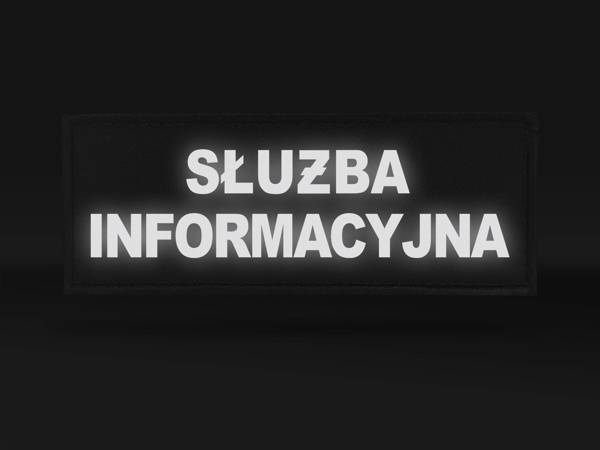 SŁUŻBA INFORMACYJNA naszywka odblaskowa