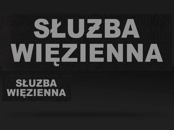 SŁUŻBA WIĘZIENNA zestaw emblematów odblaskowych