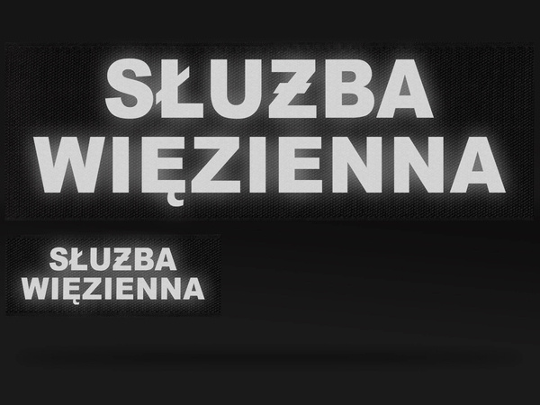 SŁUŻBA WIĘZIENNA zestaw emblematów odblaskowych